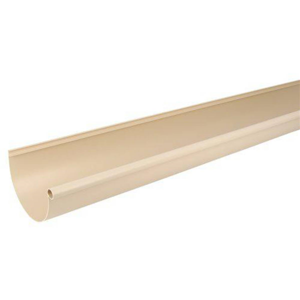 Gouttière demi-ronde Nicoll LG25 en Techtan Sable - développé de 250 mm - longueur 2 M