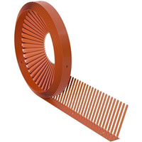 Closoir peigne pare moineaux en PVC Ocre - hauteur 100 MM - longueur 1,00 M