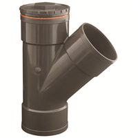 Hta-e culotte a 45° d125 a tampon visitable