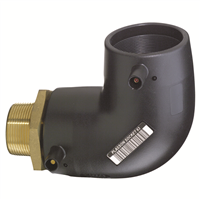 CDE TRANS. 90 PE PN16 M. LAITON D25X3/4