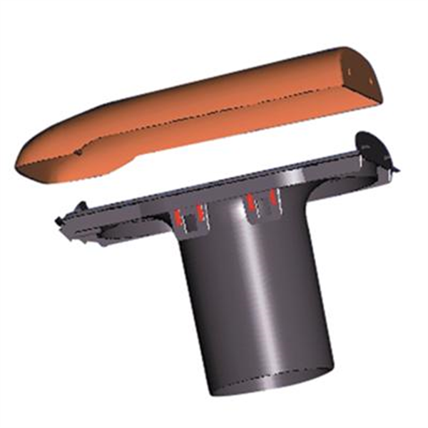 Kit de ventilation passive - Durovent - diamètre 110 mm - Rouge