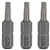 Embout de vissage Bosch extra-dure 6 pans 1/4" Torx T15 longueur 25 mm lot de 3