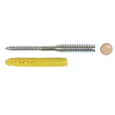 Cheville TOP ROC PVC sur maçonnerie Filet 45 mm 06x120 - boîte de 100