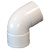 Coude femelle-femelle à 67° MEP CFF67 pour tuyau de descente de gouttière de diamètre 80 mm - PVC Blanc