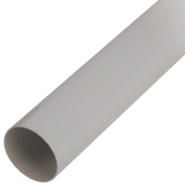 NICOLL - Tube d'évacuation - PVC gris - ép. 3 mm - Ø 40 mm - L. 2