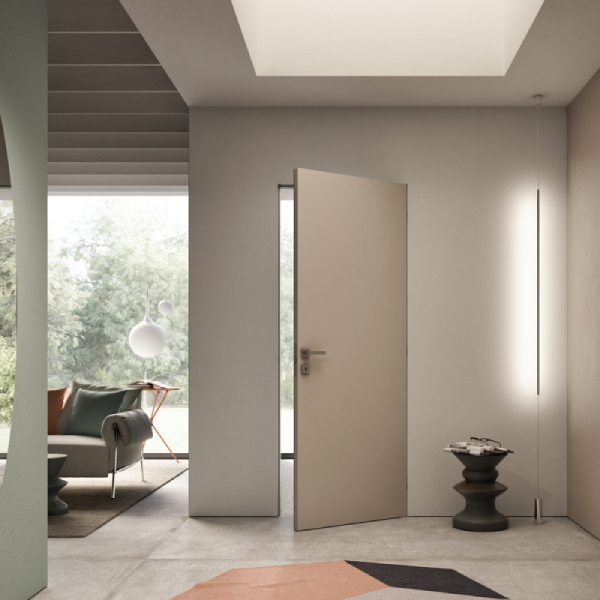 Bloc porte invisible à âme pleine - Scrigno - Serrure PDDT - 203 x 60 CM - Ouverture réversible