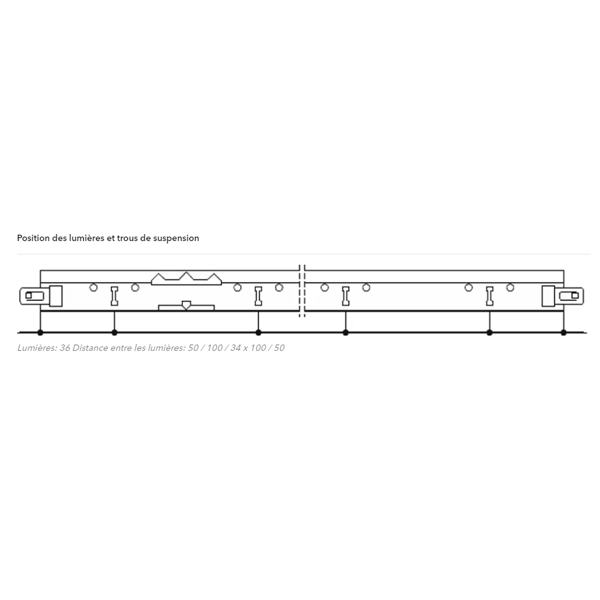 Profilé porteur T24 - Chicago Metallic Click 2890 - Blanc - 38 MM x 24 MM - L.3,6 M
