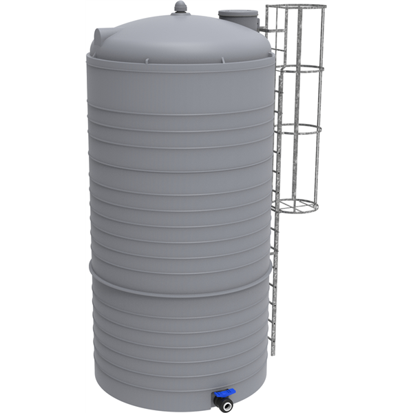 VERTICUVE PE 20 000 L grise 3" - (Echelle non incluse)