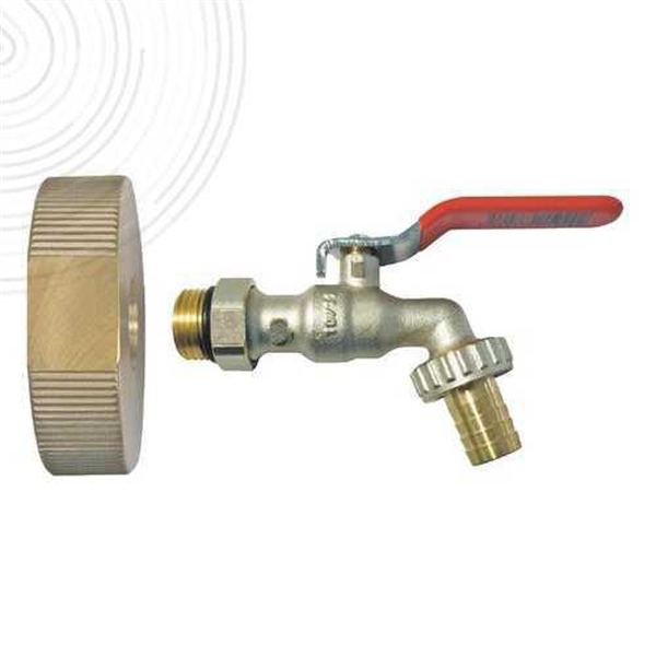 Kit complet récupérateur eau de pluie - Robinet et raccord pour cuve 1000L