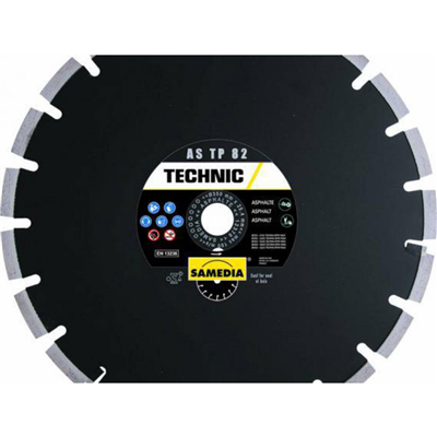 DISQUE DIAMANT TECHNIC AS TP 82 Ø350 AL 25,4. HAUT. SEG.11 MM