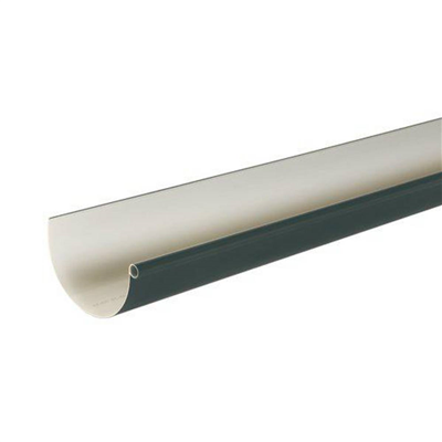 Gouttière 1/2 ronde en PVC développé de 33 - Longueur 4 m - Anthracite