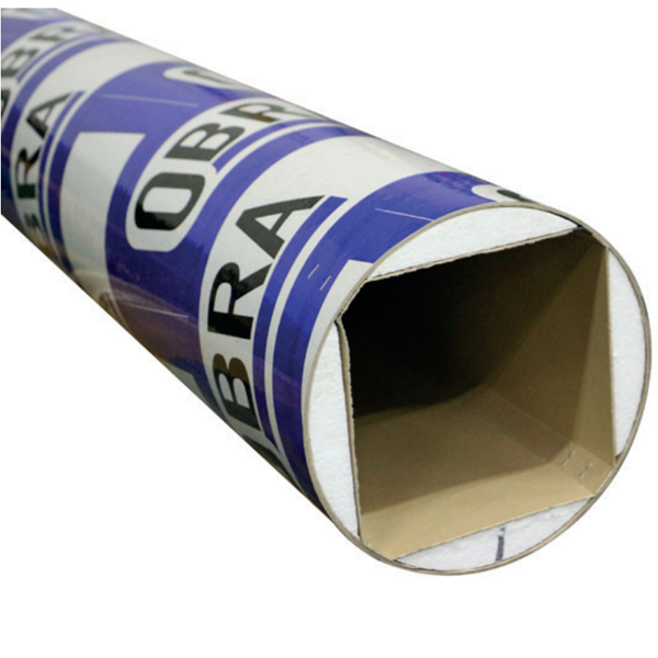 Tube de coffrage carré avec chanfreins Obra - usage unique - dimensions 20x20 CM - longueur 3 M