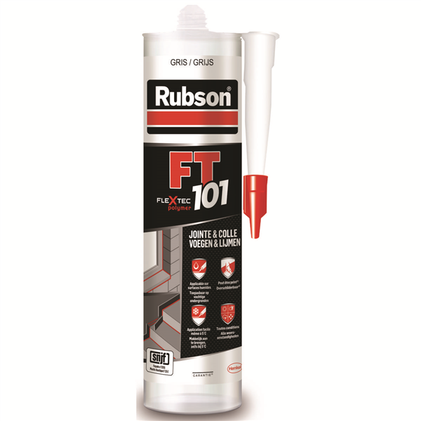 RUBSON Mastic FT 101 Joint Fissure Colle Gris Cart 280ml