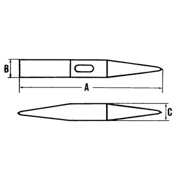 Marteau à piquer de soudeur - Mob - avec manche hickory - 300g