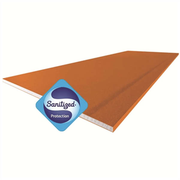 Plaque de plâtre hydrofuge - Prégywab BA18 S - certifiée Sanitized - 3,00 M x 0,90 M - ép. 18,0 MM