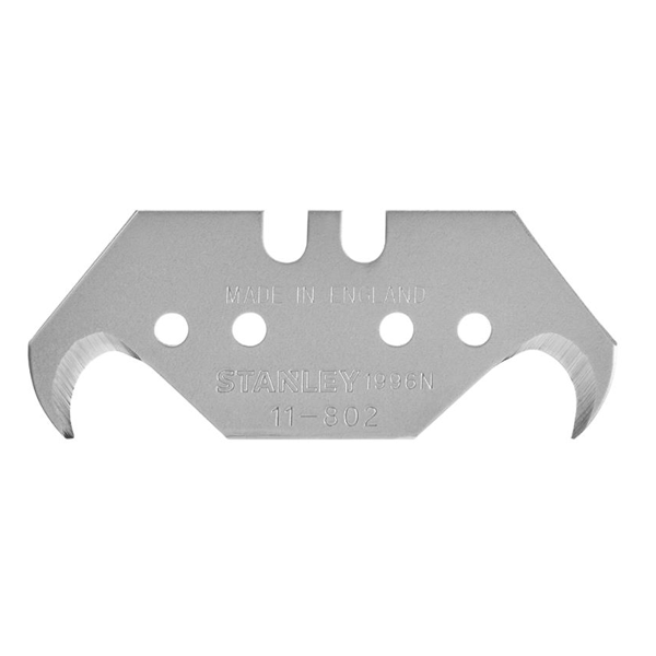 Lame de couteau trapézoïdale 1996 Stanley - Lame double crochet réversible 50 mm - Par 100