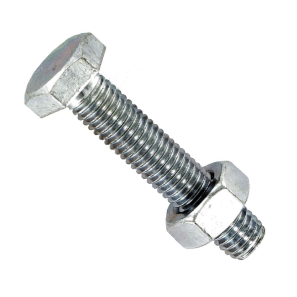 Boulon à tête hexagonale - 6 x 40 mm - Acier électro zingué - Boîte de 60