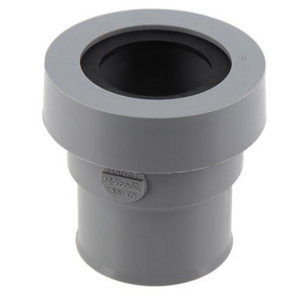 Manchette sortie d'appareil sanitaire système J Nicoll MAH2J - femelle/femelle - PVC - Ø38 à 40mm vers 40mm