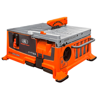 Scie circulaire sur table compacte sans eau avec aspiration intégrée - tout type de carrelage - ATDV 228CYCLONE 230V 1800W - avec disque Ø175 mm