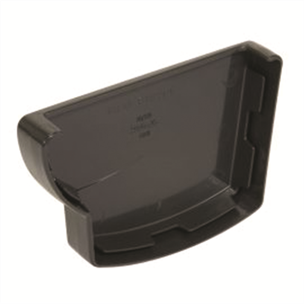 Fond de gouttière gauche Nicoll - À coller - Longueur 131 mm - Épaisseur 24 mm - Techtan - Gris anthracite