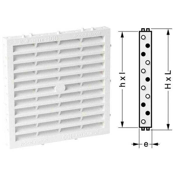 GRILLE MAC CARREE A COMBINAISON MOUST