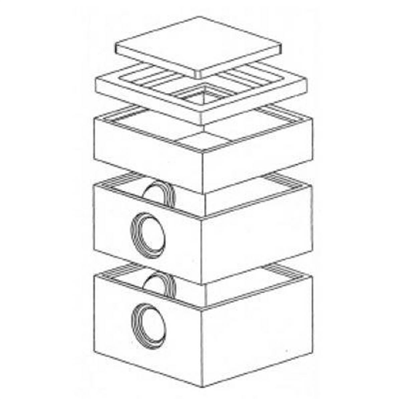 COUVERCLE REGARD BETON TP 70X70 INT