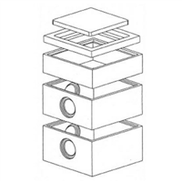 FOND DE REGARD BETON TP 70X70 INT H45