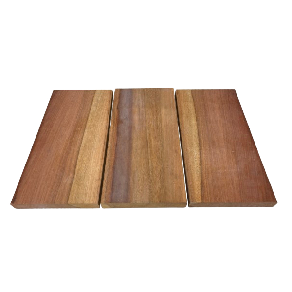 Lame de terrasse en bois exotique Niove KD  - 145 mm x 21 mm - Longueur 1,80 m