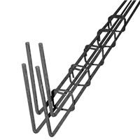 Armature en attente pour béton armé - toutes zones sismiques - 4 fils diamètre 10 mm - cadre 8 x 8 cm - longueur 1,75 M