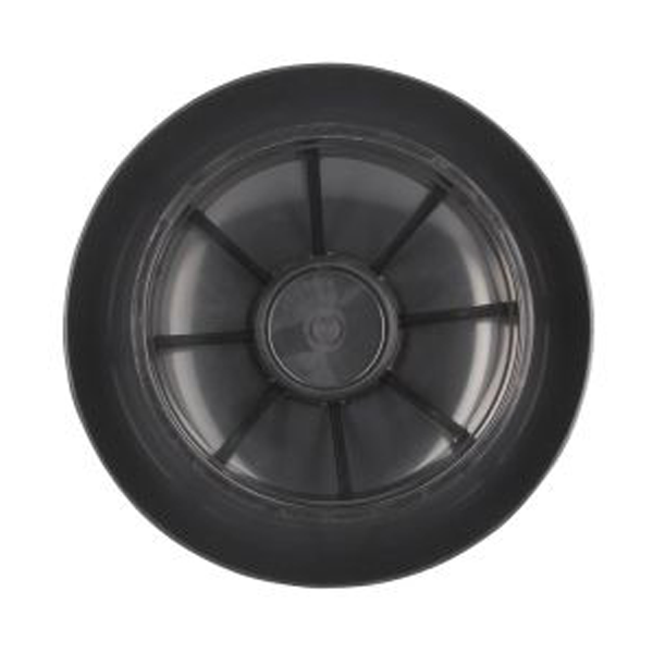 Chapeau de ventilation rond Nicoll - Diamètre 310 mm - Sortie 200 mm - Sans moustiquaire - PVC anti-UV - Gris anthracite