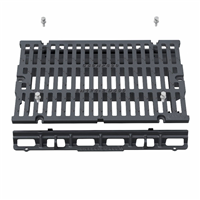 Grille caniveau D400 750x400 PMR A/longeron fte + ver 4 bl