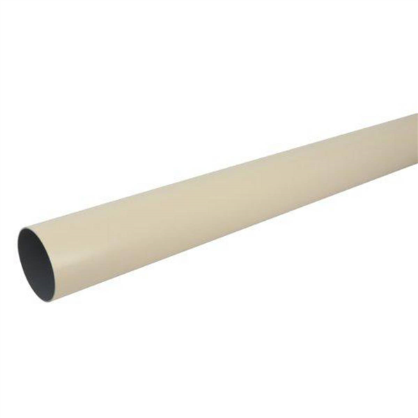Tube de descente de gouttière rond Nicoll TD80 en Techtan Sable - diamètre 80 MM - longueur 4 M