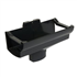 Naissance centrale à dilatation Nicoll NAD289A pour gouttière LG28 - tube ovoïde 90 x 56 mm - gris anthracite