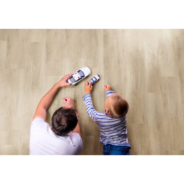 Lame vinyle imitation parquet rigide à clipser avec sous-couche intégrée - 122,0 CM x 18,0 CM - ép. 5,50 MM - Shape