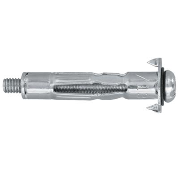 Cheville métallique avec vis Edia 5 x 37 mm pour corps creux lot de 20