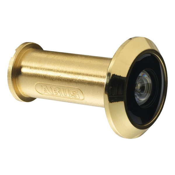 Judas optique Abus 2200 pour porte d'entrée d'épaisseur 35 à 53 mm - Ø 14 mm - vue à 200° - doré