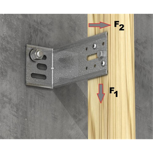 Équerre de bardage Simpson EBC - 65 x 228 x 53 mm - Simpson Strong