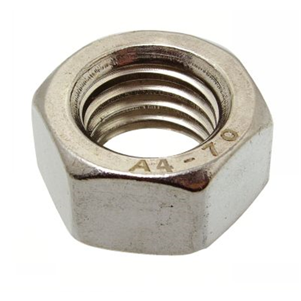 Ecrou HU DIN934 Inox A4 diamètre 8 mm boîte de 200