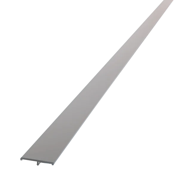 Couvre-joint plat à clipser KTY 60CJP pour cloison intérieure - aluminium coloris Anodisé - longueur 3,05 M