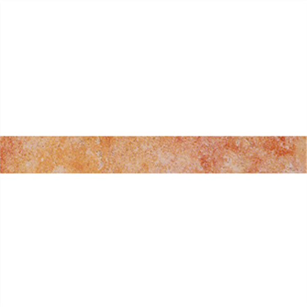 Plinthe de carrelage intérieur grès cérame émaillé effet terre cuite Pont du Gard - 30 CM x 8 CM - Ocre