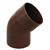 COUDE MXF 45° DIAM.80 1.9MM MARRON