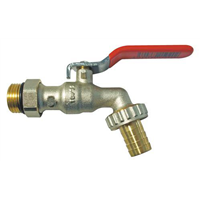 Robinet de puisage orientable à sphère - Poignée plate - Mâle 1/2" - Sortie 3/4