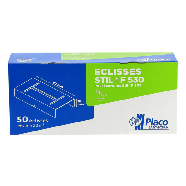 Éclisse Stil F530 pour assemblage de fourrures F530 - boîte de 50