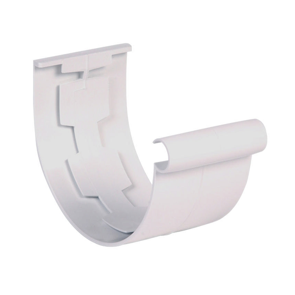 Jonction de gouttière à coller - LG25 JNC25 - Blanc