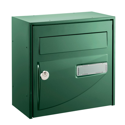 Boite aux lettres Probat Decayeux pour grillage - 302 x 292 x 157 mm - Acier zingué - Vert