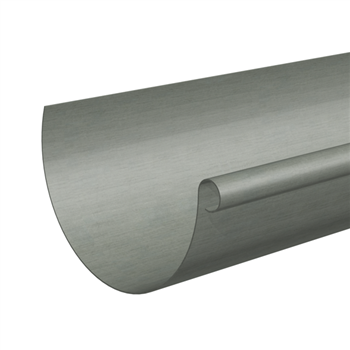 Gouttière demi-ronde prePatina ardoise Eco Zinc Rheinzink sans pince - développé 250 - ép.0,65 MM - 4,00 M