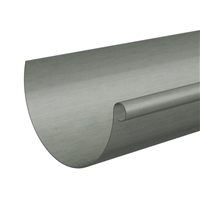Gouttière demi-ronde prePatina ardoise Eco Zinc Rheinzink sans pince - développé 250 - ép.0,65 MM - 4,00 M