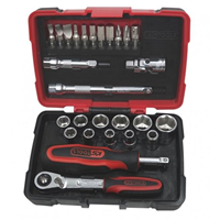 Coffret de douilles et accessoires Ultimate 1/4" KS Tools 27 pièces