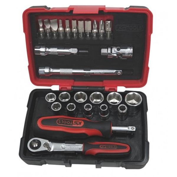 Coffret de douilles et accessoires Ultimate 1/4" KS Tools 27 pièces