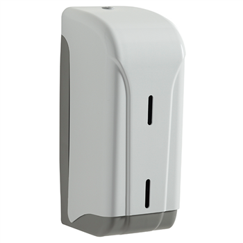 Distributeur essuie-mains à dévidage central - Oleane Rossignol - ABS Blanc